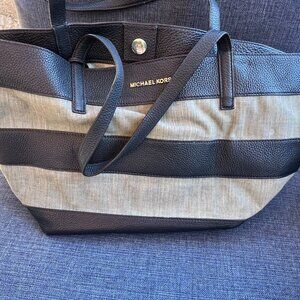 Michael Kors Blue Denim/Leather Tote